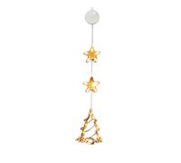 Oxtxuzdm Christmas Window Sucker Lamp Battery Powered Hanging LED Light Suction Cup Holiday Decoration Lighting Accessories Christmas Decorations