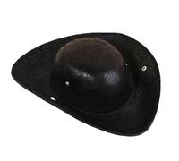 Oxtxuzdm Colonial Tricorn Hat Medieval Pirate Party PU Leather Medieval Accessories For Role Play Theme Party Tricorn Steampunk Adult Historical