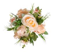 Oxtxuzdm Colorful Artificial Flower Tabletop Display Bouquet Flower Arrangement For Wedding Ceremony Table Setting Fade Resistant Wedding Centerpieces For Reception