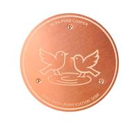 Oxtxuzdm Copper Water Cleaner Plate For Bird Baths Performances Clean Every 1-2 Week Outdoor Birdbaths Outdoor Bird Bath Copper Disk