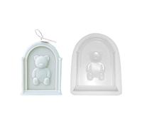 Oxtxuzdm Creative Silicone Molds Sitting Bear Shape Cake Cartoon Biscuit Baking Pans Microwave Baking M Silicone Soap Molds Animals