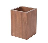 Oxtxuzdm Creative Wooden Cube-like Pencil Holder Makeup Tools Remote Control Box For Ideal For Home Office Scho Makeup Tools Holder Cup For Vanity