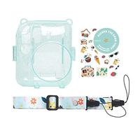 Oxtxuzdm Crystal Camera Covers with Sticker Strap for Mini12 Shells Clear Protectors with Films Photo Pocket Camera Protective Cover