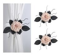 Oxtxuzdm Curtain Tiebacks Flower Window Bind Clips Decorative Curtains Holdbacks Drapery Holdbacks Home Office Decors Tiebacks