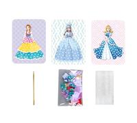 Oxtxuzdm Customizable Princess Dress Up Toy Color Matching Designing Set Artistic Dress