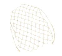 Oxtxuzdm Delicate Imitation Pearls Hair Jewelry with Alloy Pendant Secure Clasp Wedding Party Accessory Pearls Pendant Hair Chain