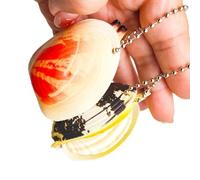Oxtxuzdm Detailed Clam Shell Keychain Accessory Resin Construction Wall Tabletop Embellishment Handmade Keyring Pendnat Multi Purpose Shell Ornament