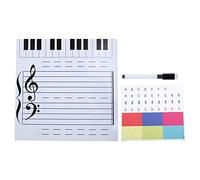Oxtxuzdm Dry-Erase Music Staff Whiteboard School Teaching Note Board For W/Sticker Classroom Props Teacher For Id Note Board