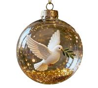 Oxtxuzdm Elegant Wildlife Acrylic Round Balls Hanging Ornament Christmas Home Decor & Collectible Surprises Festives Room Decoration