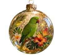 Oxtxuzdm Elegant Wildlife Acrylic Round Balls Hanging Ornament Christmas Home Decor & Collectible Surprises Festives Room Decoration