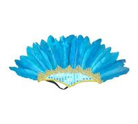 Oxtxuzdm Ethnic Indian Feather Headband Role Play Costume Accessorie Hairband Carnivals Celebration Headdress FatTuesday Headwear Stage Costume