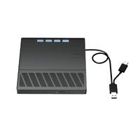 Oxtxuzdm External Disc Drives For Laptop 7 Port USB3.0 Player For Laptop ROM Disk Drives Portable Burners For Desktop PC External Disc Drive