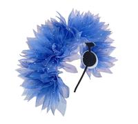 Oxtxuzdm Eye-catching Tulle Headbands Mardi Gras Headwear For Girls Masquerade Hair Accessories Mardi Gras Flapper Headband Vacation Hair Accessory