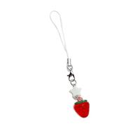 Oxtxuzdm Fashion Acrylic Fruit Star Hangings Pendant Sweet Phone Strap Bag Decoration Portable Hangings Lanyard For Girls Women Phone Pendant Strap Lanyard For Cartoon Charm Chain