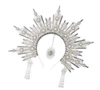 Oxtxuzdm Fashionable Intricate Medusas Crowns With Angelic Designs Hair Decoration For Halloween And Theme Party Costumes Use Handmade Alloy Headband