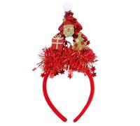 Oxtxuzdm Festival Theme Headband For Adult Kids Christmas Tree Hairband With Sequins Holiday Celebrating Headdress Party Supply Sequined Hairband