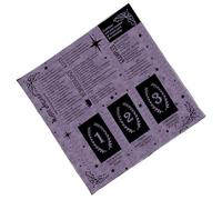 Oxtxuzdm Foldable Tarots Practice Cloth Soft Mystical Themed Velvets Divination for Tabletop Game Lover Occult Ritual