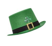 Oxtxuzdm Green Shammock Hat For StPatrick Day Tall Holiday Headwear Irish National Day Celebration Caps Festival Props Party Hat