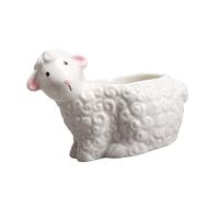 Oxtxuzdm Green Sheep Plan Plant Container Artisanal Ceramic Substance Excellent For Sitting Room Porch Office Decoration Creative Horticultural Deck Ceramic Container