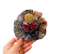 Oxtxuzdm Halloween Pumpkin Lace Ribbon Hair Clip Glitter Cone Hat Masquerade Cute Strong Hold Cone Hat Clips For Thick