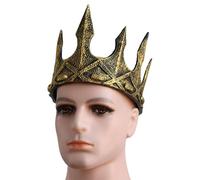 Oxtxuzdm Handmade Medieval King Crowns Hairband With Vintage Pattern Roleplay Game Accessory For Themed Parties Masquerades Balls Prom King Tiaras