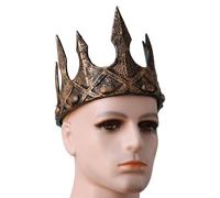 Oxtxuzdm Handmade Medieval King Crowns Hairband With Vintage Pattern Roleplay Game Accessory For Themed Parties Masquerades Balls Prom King Tiaras