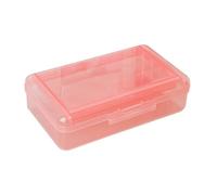 Oxtxuzdm High Capacity Pencil Case Double Layer Pen Storage Box Portable Organizers Clear Colored Pencil Case for Kid Student Snap Closure Box