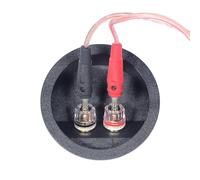 Oxtxuzdm High Current Speakers Terminals Cup 72mm Round Cutout Spring Clamp Connectors OxygenFree Coppers for Enhances Sound Resistant Terminals