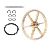 Oxtxuzdm High-performance Idler Wheel Brass Idler Wheel Set 2 Copper Tire Shaft Compatible For Lenco- Bogen Goldeing Actuator Switch