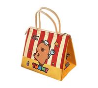 Oxtxuzdm Insulated Lunch Box Lovely Case Reusable Coolers Bag Cartoon Capybara for Work Office Travel Picnics Box Cartoon Capybara Thermal Coolers Reusable Case