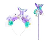 Oxtxuzdm Mermaids Headband Stick Set Decorative Ornament Supplies For Wedding Birthday New Year Party Decoration Costume Props For Kids