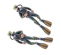 Oxtxuzdm Modular Diver Miniature Shelter Structure Enhances Underwater Theme & Creature Comfort Diver Fish Tanks