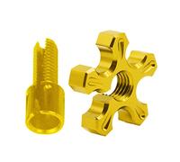 Oxtxuzdm Motorcycle Aluminum Slotted Screws M8 X 1.25 Clutch Cable Wire Adjuster For AR125LC EN500 ER6-F ER6-N GPX250 GPX600 Brake Clutch Lever Bike Pedal Set Hand Guard Protector For Motorcycle