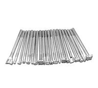 Oxtxuzdm Multi-combination 20 PCS Leather Stamping Tools Accurate Engraving Printing Suit For Hobbyists Or Professionals Stamping Tools And Supplies