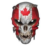 Oxtxuzdm Nationalistic Skull Plan Car Label High Meditative Night Observability Impermeable PVC Substance Meditative Nationalist Skull Decor