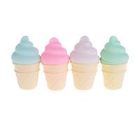 Oxtxuzdm Novelty Ice Cream Cone Shaped Night Light Desk Table Lamp Kids Children Decor Night Light Projector Sunset