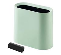 Oxtxuzdm Open Top Trash Can for Tight Spaces Comes with Roll of Bags Assorted Color Lidless Bin