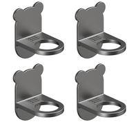 Oxtxuzdm Pack Of 4 Adhesive Shower Gel Holder Shampoo Bottle Storage Hanger Waterproof Body Wash Organizers For Bathroom Use Waterproof Shower Rack