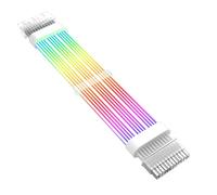 Oxtxuzdm PC Computer 24Pin Extension Cable Power Cord With Addressable ARGB Lighting Warm Effect 5V3Pin Connectors ARGB Extension Cable