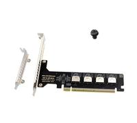 Oxtxuzdm PCIe 16x 4 Port Expansion Card Converts to SFF 8612 SFF 8611 Adapter Split for Multiple Disks Operating Internal External PCIE Adapter