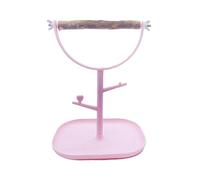 Oxtxuzdm Play Gym Chewable Wood Stand Perch with Removable Cleaning Tray and NonSlip Base for Small Bird Entertainment Natural Wood Bird Perch