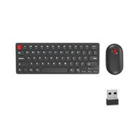 Oxtxuzdm Portable Round Keycap Keyboards And Silents Set 2.40G Plugs Play Ergonomic For PC Laptop Workspaces Travel Friendly Keyboards Set