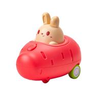 Oxtxuzdm Press And Go Car Running Inertial Toy Cartoon Shape Car Candy Color Parent-children Interaction Early Educational Toy