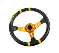 Oxtxuzdm Professional Hurrying Steering 14 Foot Carbon Look Embroidery Intonation Improved Handling Responsiveness Direct Current Most Automobiles Vehicle Steering Addons