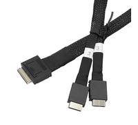 Oxtxuzdm Professional Server Cable SFF8611 8i To SFF8611 4ix2 Data For Enhances Data Transmission Computings Connectivities Server Connection