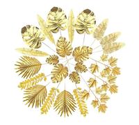 Oxtxuzdm Realistic Gold/Silver Artificial Leaves Decoration For Sophisticated Party Theme Scrapbooking And Flower Arrangements Faux Foliage Decors