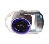 Oxtxuzdm Rechargeable Fan 100Wind Speeds Auto Swing Whispers Quiet Operate Blue Night Light For Gym Office Computer Use Rechargeable Battery Powered Cooling Fan