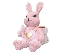 Oxtxuzdm Resins Rabbits Bunnies Basket Small Flower Pots For Easters Festivities Planter Plant Container Bowl Tabletop Decors Basket Ornament