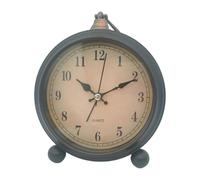 Oxtxuzdm Retro Metal Table Clock With Noiseless Movements Battery Operated Night Light For Home Office Bedroom Bedsides Decors Metal Quiet Alarm Clock