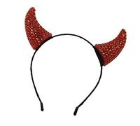 Oxtxuzdm Rhinestones Embellished Headgear Lovely Cow Ear Hairbands Make Up Headwear With Sparkling Rhinestones For Halloween Halloween Costume Accessory